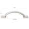 Gliderite Hardware 3 in. Center to Center Satin Nickel Arched Square Cabinet Pull - 4355-SN, 5PK 4355-SN-5 - alternate 2